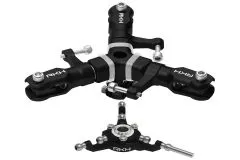 Rakonheli 3Blatt Rotorkopf Set aus Aluminium in schwarz für Blade 180CFX Trio