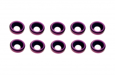 Senkkopf finishing caps für M3 Senkkopfschrauben in violet 10Stück