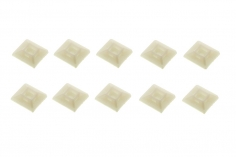 Kabelbinderhalter mit Soft Klebe Pad 19x19mm 10Stück