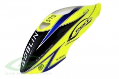 SAB Goblin Kabinenhaube Gelb Schwarz Blau für 570 Sport