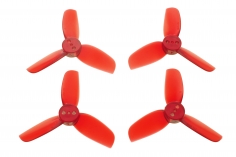 HQ Durable Prop Propeller T2X2,5X3 aus Poly Carbonate in rot transparent je 2CW+2CCW