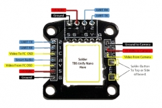 TBS White Noise FpvX Unify / Crossfire Nano Montage Board
