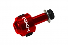 Rakonheli Heckrotorblatthalter aus Aluminium in rot für 130S, 150S, 200SRX, 200S, 230S, 230S V2, 230S Night und 250CFX 