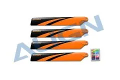 Align Hauptrotorblätter 120mm in orange/schwarz für T-REX 150X und T15