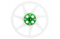Rakonheli Hauptzahnrad Delrin 140Z 4,6mm hoch mit Aluminium Nabe in grün für Blade 230S und 230S V2