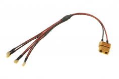 4-Fach Ladekabel PARALLEL mit NCPX Anschluss für 1S LIPO Akkus für ISDT Ladegeräte