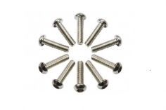 Linsenkopfschrauben Sechskant M2,5x10 10Stück