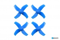 BetaFPV 4Blatt Propeller Set 40mm für 1,5mm Welle in blau für Beta75X 2S