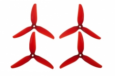 HQ Durable Prop Propeller POPO Quick Swap 5,5x3,5x3V1S aus Poly Carbonate in rot transparent je 2CW+2CCW