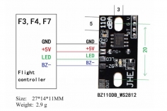 WS2812 LED Board (voll Programmierbar) mit ultra lautem Buzzer mit 110dB