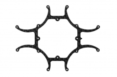 Rakonheli Hauptrahmen aus 1mm 3K Carbon CNC gefräst für Blade Inductrix FPV Brushless