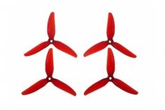 HQ Durable Prop Propeller POPO 5,1x4,1x3 aus Poly Carbonate in rot transparent je 2CW+2CCW