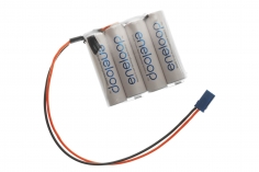 Eneloop Empfängerakku mit 1900mAh 4,8V in 4er Reihe geschalten F1x4 mit Servo Buchse