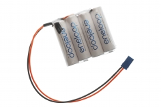 Eneloop Empfängerakku mit 1900mAh 4,8Volt in 4er Reihe geschlaten F1x4 mit Servo Buchse