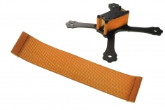 FPV Racing Framestrap (Gummiband mit Laschen für M3 Standoff/Abstandshalter) 160x30mm in orange