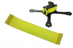 FPV Racing Framestrap (Gummiband mit Laschen für M3 Standoff/Abstandshalter) 160x30mm in gelb