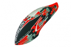 Kabinenhaube im rotem Havok Design für Goblin 570 Sport
