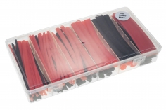 Schrumpfschlauchsortiment 2:1 mit Innenkleber in einer praktischen PVC-Box Länge 10cm 102Stück