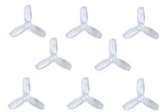Gemfan Hulkie 3Blatt Propeller in transparent 1,9 Zoll 1940 / 1,9X4X3 für 1,5mm Welle je 4xCW und 4xCCW