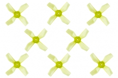 Gemfan 4Blatt Propeller in gelb transparent 1,2 Zoll 1220 / 1,2x2x3 31mm 1mm Welle 4xCW und 4xCCW