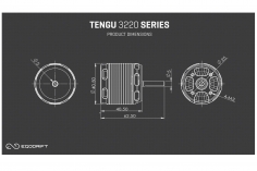 Egodrift Brushless Motor Tengu 3220HS 900kV 5mm Welle