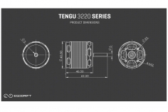 Egodrift Brushless Tengu Motor 3220HS 900kV 5mm Welle
