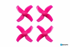 BetaFPV 4Blatt Propeller Set 40mm für 1,5mm Welle in pink für Beta75X 2S