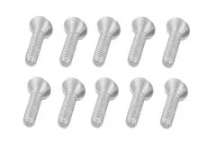 M3 Senkkopfschraube M3x14mm aus Aluminium in silber eloxiert 10Stück