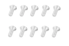 M3 Senkkopfschraube M3x6mm aus Aluminium in silber eloxiert 10Stück