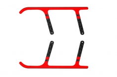 Rakonheli Landegestell Ersatzkufen aus Carbon in rot für Landegestell RKH01506 für Blade Nano CPX, Nano CPS, Nano S2 und Nano S3