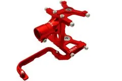 Rakonheli komplettes Heckrohr Montage Set aus Aluminium in rot für Blade 180CFX, Trio 180CFX und Fusion 180