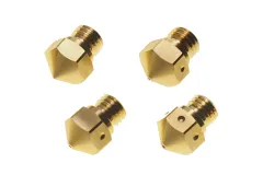 Premium Messing Nozzle MK10 / M7 im Set 4Stück, je 1x 0,2mm/0,4mm/0,6mm/0,8mm