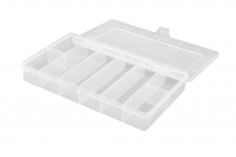 Sortimentkasten mit 8 fixen Fächern 208x119x33mm