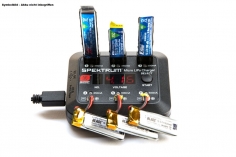 Spektrum Micro LiPo Ladegerät für 1S 6Fach AC 230V oder USB Eingang