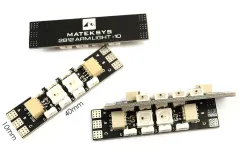 Matek Motoranschlussleiterbahn mit WS2812 LED Streifen mit 10 LEDs 4Stück