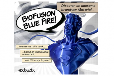 Extrudr Filament BioFusion metallische Optik in blue fire Ø 1,75mm 0,8Kilo