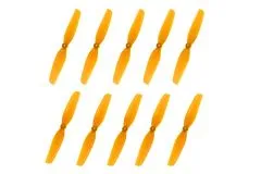 HQ Micro Propeller 65MM mit 1,5mm Welle aus Poly Carbonate in orange je 5xCW und 5xCCW