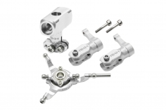 Rakonheli Taumelscheibe und Rotorkopf Set Aluminium in silber für Blade Fusion 180