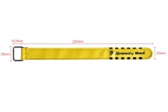 SpeedyBee Akkuklettband mit Metal Schlaufe 220x25mm 3 Stück
