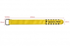 SpeedyBee Akkuklettband mit Metal Schlaufe 220x25mm 3Stück