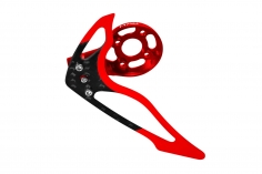 Rakonheli Heckmotorhalterung und Finnen Set aus Carbon in rot für Blade 150S