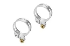 Rakonheli Heckrotorgestängeanlenkungsführung aus Aluminium in silber für Blade Fusion 180