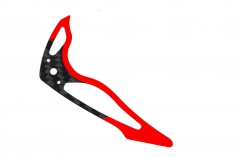 Rakonheli Leitwerk Set aus Carbon in rot für Blade 150 S