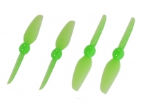 HQ Durable Propeller T3x3 mit 1.9/1.4/1.9mm Welle aus Poly Carbonate in grün transparent je 2xCW+ 2xCCW