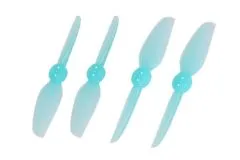 HQ Durable Propeller T3x3 mit 1,9/1,4/1,9mm Welle aus Poly Carbonate in blau transparent je 2xCW+ 2xCCW