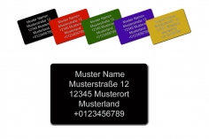 Feuerfestes Kennzeichnungsschild mit Klebefolie mittel 30x15mm 5Stück