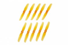 HQ Micro Durable Propeller T65mm mit 1,5mm Welle aus Poly Carbonate in orange je 5xCW und 5xCCW für Toothpick Racer