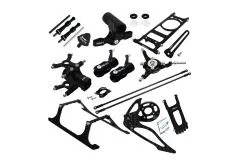 Rakonheli Tuning Set aus CNC Aluminium in schwarz für Blade 150S