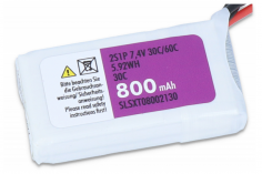 SLS LiPo Akku XTRON 800mAh 2S1P 7,4V 30C/60C mit XT30 Anschluss