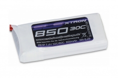 SLS LiPo Akku XTRON 850mAh 2S1P 7,4V 30C/60C mit XT30 Anschluss